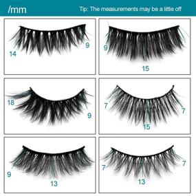 img 1 attached to 👁️ 5D Faux Mink Eyelashes - Handmade Luxurious Fluffy Natural False Eyelashes - Long Soft Reusable Dramatic Eyelashes - 5 Pairs (5D-O5)