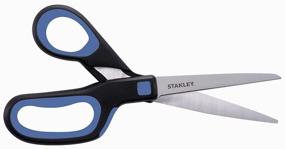 img 1 attached to Bostitch 8 Inch All-Purpose Ergonomic Scissors with White Handles - KT-SCI8EST Blue