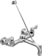 💧 moen 8230 commercial m-dura two-handle service sink faucet with vacuum breaker, chrome finish logo