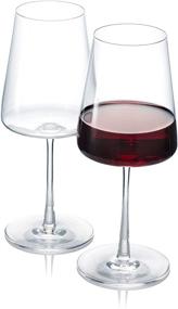 img 2 attached to Premium German-Made Red Wine Glasses – Crystal Clear Blown Glassware [Set of 2] | High-End 17 Ounces, Durable & Stylish | Perfect Gift for Holidays & Birthdays