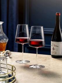 img 3 attached to Premium German-Made Red Wine Glasses – Crystal Clear Blown Glassware [Set of 2] | High-End 17 Ounces, Durable & Stylish | Perfect Gift for Holidays & Birthdays