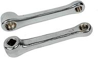 sturdy silver sunlite unicycle cotterless steel crank arm set for smooth riding logo