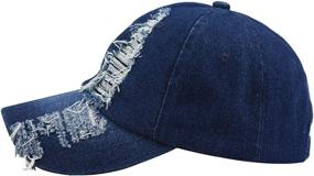 img 2 attached to Kangqifen Distressed Baseball Trucker Adjustable Outdoor Recreation for Outdoor Clothing