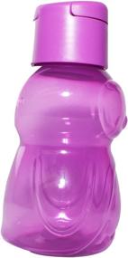 img 1 attached to Tupperware Eco Sports Water Bottle for Kids - 12oz Purple Penguin Design