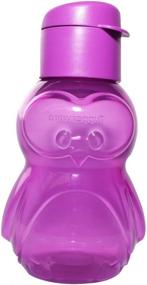 img 3 attached to Tupperware Eco Sports Water Bottle for Kids - 12oz Purple Penguin Design