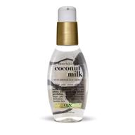 🥥 ogx coconut milk anti-breakage serum, 4 fluid ounces - nourishing formula logo