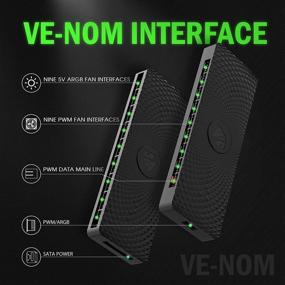 img 2 attached to 🔌 АзияЛошадь VE-HUB 2IN1 SATA с питанием ARGB/PWM - 9 портов для адресуемой RGB-подсветки и управления PWM (Чёрный)