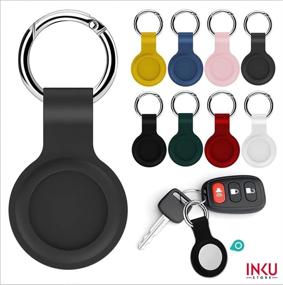 img 1 attached to Inku Airtag Silicone Keychain Anti Scratch