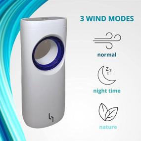 img 2 attached to 💨 Mattera One: Portable Bladeless Fan & Evaporative Air Cooler, Remote Control, Timer, LED Indicator – Ideal for Cooling & Humidifying Home & Office Spaces