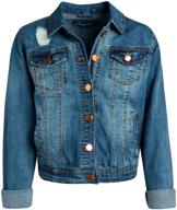 👚 dollhouse women's denim jean jacket - classic basic jacket (sizes: s-xl) logo