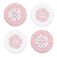 🌸 geekshare sakura thumb grips for playstation 4 controllers - compatible with ps4, ps5, and switch pro controllers - 4 pcs/2 pair logo