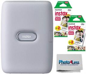 img 4 attached to 📸 Fujifilm Instax Mini Link Printer Bundle with 40 Sheets of Fuji Instax Mini Film - Ash White Smartphone Printer