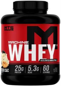 img 1 attached to 💪 Powerful Muscle Fuel: MTS Machine Whey Protein (5lbs) - Peanut Butter Cookies & Cream Delight