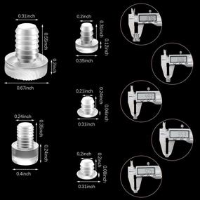 img 3 attached to 🔘 Clear Rubber Table Glass Bumpers with Stem - Anti Slip Pads for Table Furniture Cabinet - 75 Pieces