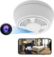 📷 wifi hidden camera smoke detector spy camera - 180 days standby pir motion detecting video recording security nanny cam, 1080p hd app remote real-time view, live night vision logo