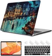 venice hard rubberized case for 2020 macbook air 13 inch with touch id logo