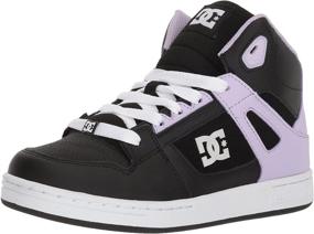 img 4 attached to 👟 Black High Top Skate Shoes for Girls by DC