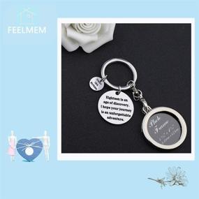 img 2 attached to FEELMEM Birthday Keychain Stainless Friends