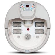 🔥 artnaturals foot spa massager - lights & bubbles - heated - temperature control - soothe & relax tired feet with therapeutic home salon tub - foot bath pedicure for all-in-one massage logo