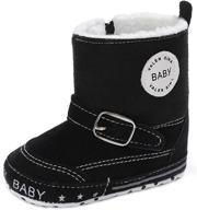 warm and sturdy yunten winter anti slip boys' shoes - perfect for pre-walkers and cold months logo