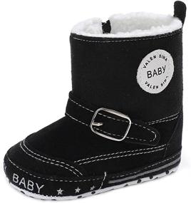 img 1 attached to Warm and Sturdy YUNTEN Winter Anti Slip Boys' Shoes - Perfect for Pre-walkers and Cold Months