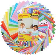 jewora 252 sheet origami paper kit, vibrant assorted folding papers: 108 solid color sheets & 144 patterned sheets + instruction book for craft projects, ideal for kids and adults logo