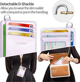 img 2 attached to 🔒 Introducing the Innovative Minimalist Ecovision Blocking Detachable D Shackle Men's Accessories for Wallets, Card Cases & Money Organizers