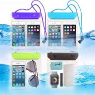 📱 fecedy 4 packs universal waterproof case: ultimate dry bag pouch for iphone 13, 12, 11 & samsung galaxy s10, s9, note 9 - high-quality tablet case included! logo