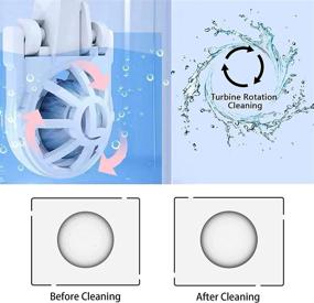 img 2 attached to 📱 Aukvite Portable Contact Lens Cleaner - Automatic Travel-Friendly Contact Cleaner Machine for Soft Lenses, Fast Vibration Intelligent Cleaning Machine with USB Cable (White)