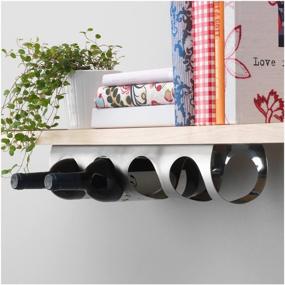 img 1 attached to 🍷 IKEA VURM Stainless Steel Wall Mounted Wine Rack - Sleekly Organize Your Wine Collection (Stainless Steel, 2)