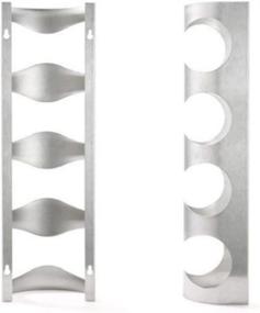 img 3 attached to 🍷 IKEA VURM Stainless Steel Wall Mounted Wine Rack - Sleekly Organize Your Wine Collection (Stainless Steel, 2)