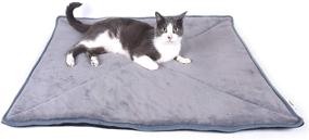 img 2 attached to 🐱 Stay Cozy: Pet Magasin Cat Thermal Bed Self-Heating Pads for Small Pets