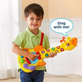img 1 attached to 🎸 VTech Jamz Guitar: Musical Fun with Frustration-Free Packaging!