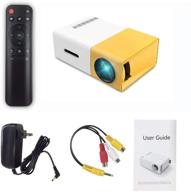 portable pico led mini projector: full color movie projector for children's present, video tv movie, party game, outdoor entertainment with hdmi usb av. includes remote control and pocket-sized design logo