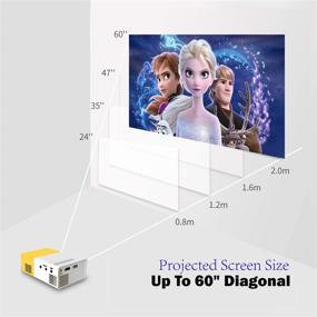 img 3 attached to Portable Pico LED Mini Projector: Full Color Movie Projector for Children's Present, Video TV Movie, Party Game, Outdoor Entertainment with HDMI USB AV. Includes Remote Control and Pocket-sized Design