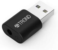 🎧 внешняя звуковая карта trond external usb audio adapter - 3,5 мм аудиоразъем trrs, интегрированные аудио выход и микрофон для ввода логотип