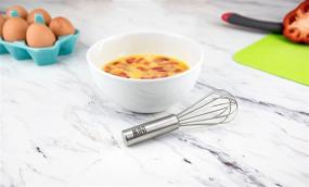 img 3 attached to 🥄 Tovolo 6" Mini Whisk: Sturdy Wire Kitchen Utensil for Effortless Whipping, Mixing, and Combining Batters