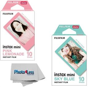 img 4 attached to 🌸 Fujifilm Instax Mini Pink Lemonade Film - 10 Shots + Fujifilm Instax Mini Sky Blue Film - 10 Shots