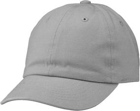 img 4 attached to 🧢 Soft Cotton Lightweight Adjustable Size Kids Baseball Cap Hat for Boys and Girls, Ages 2-9 Years