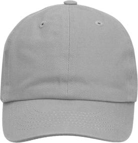 img 3 attached to 🧢 Soft Cotton Lightweight Adjustable Size Kids Baseball Cap Hat for Boys and Girls, Ages 2-9 Years