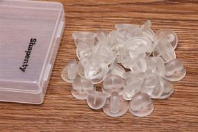 img 2 attached to Shapenty 30PCS Clear PVC Rubber Butterfly Clutch Pin Backs: Reliable Replacement for Uniform Badges, Lapel Pins, Tie Tacks – Comfortable Holder and Clasp