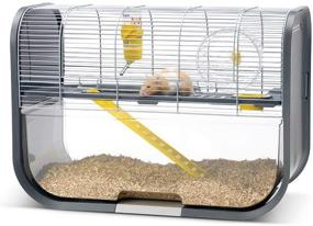 img 3 attached to 🐹 Savic Geneva Modern Hamster Cage Grey: The Ultimate Stylish and Spacious Habitat