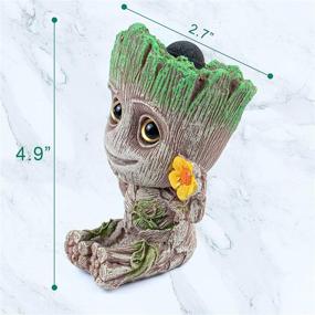 img 3 attached to 🐠 AUEAR Treeman Aquarium Air Bubbler Decorations - Fish Tank Oxygen Pump Stone Air Pump Resin Crafts Ornaments for Aquariums