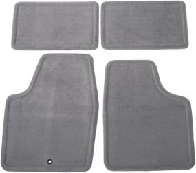 img 2 attached to 🔷 Enhanced Titanium Front and Rear Carpeted Floor Mats by GM Accessories (15237888)