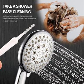 img 3 attached to 🚿 20P Shower Head Hole Cleaner - MUAECH Cleaning Brushes for Handheld Shower Head, Multifunctional Brush for Anti-Clogging Nylon Pore Gap, Ideal for Shower Nozzle/Mobile Phone Hole/Window Slot/Car Vent/Straw Cleaning