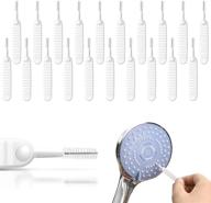 🚿 20p shower head hole cleaner - muaech cleaning brushes for handheld shower head, multifunctional brush for anti-clogging nylon pore gap, ideal for shower nozzle/mobile phone hole/window slot/car vent/straw cleaning logo