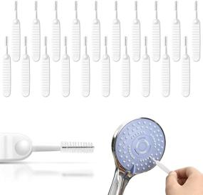 img 4 attached to 🚿 20P Shower Head Hole Cleaner - MUAECH Cleaning Brushes for Handheld Shower Head, Multifunctional Brush for Anti-Clogging Nylon Pore Gap, Ideal for Shower Nozzle/Mobile Phone Hole/Window Slot/Car Vent/Straw Cleaning