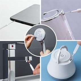 img 2 attached to 🚿 20P Shower Head Hole Cleaner - MUAECH Cleaning Brushes for Handheld Shower Head, Multifunctional Brush for Anti-Clogging Nylon Pore Gap, Ideal for Shower Nozzle/Mobile Phone Hole/Window Slot/Car Vent/Straw Cleaning