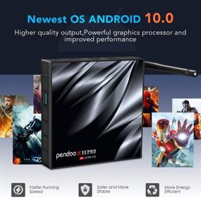 img 3 attached to Улучшенный телевизионный приставка на базе Android X11 PRO 2021 года - 4 ГБ DDR3, 64 ГБ eMMC, четырехядерный 64-разрядный процессор Allwinner H616, двухдиапазонный WiFi 2,4 ГГц / 5,8 ГГц, BT4.2 | В комплекте мини-беспроводная клавиатура.