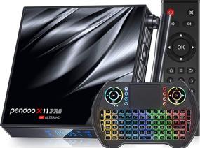 img 4 attached to Улучшенный телевизионный приставка на базе Android X11 PRO 2021 года - 4 ГБ DDR3, 64 ГБ eMMC, четырехядерный 64-разрядный процессор Allwinner H616, двухдиапазонный WiFi 2,4 ГГц / 5,8 ГГц, BT4.2 | В комплекте мини-беспроводная клавиатура.